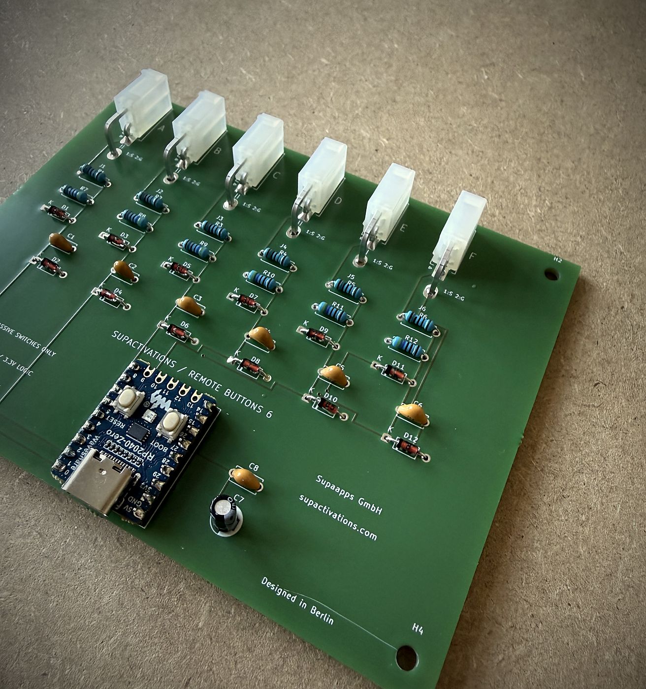 Assembled input board